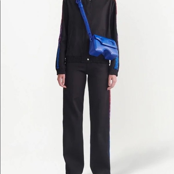 Off-White Bomber Jacket with Rainbow Detailing - Picture 4 of 8